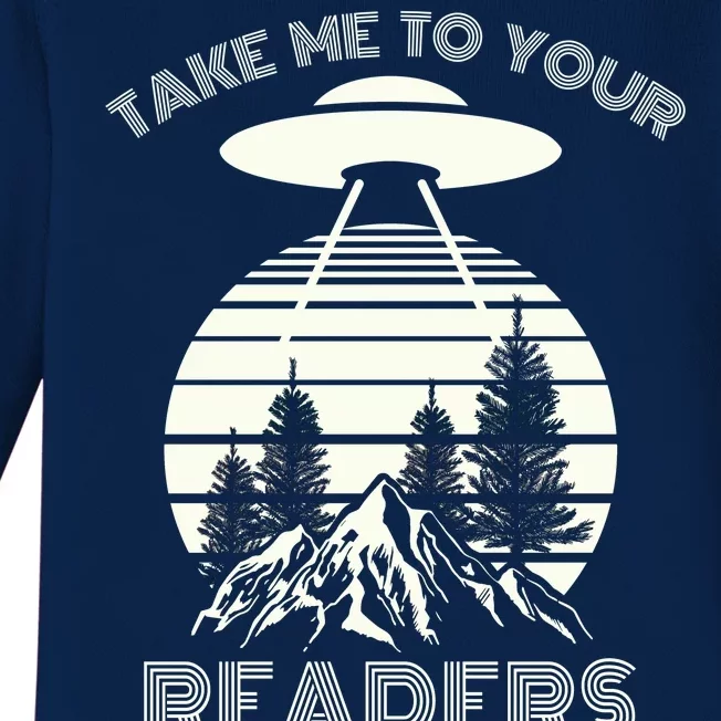 Take Me To Your Readers Baby Long Sleeve Bodysuit