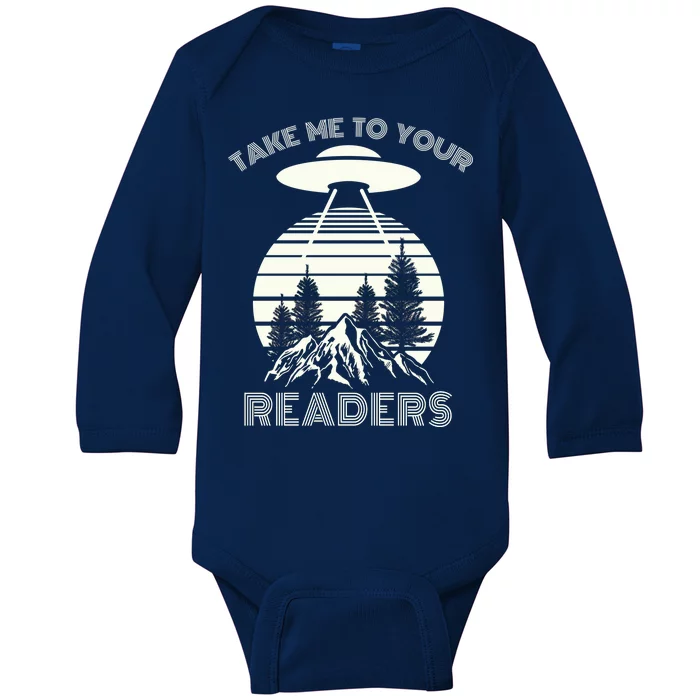 Take Me To Your Readers Baby Long Sleeve Bodysuit