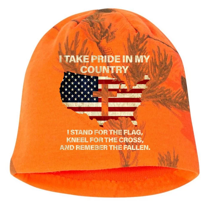 Take Pride In My Country Kati - Camo Knit Beanie