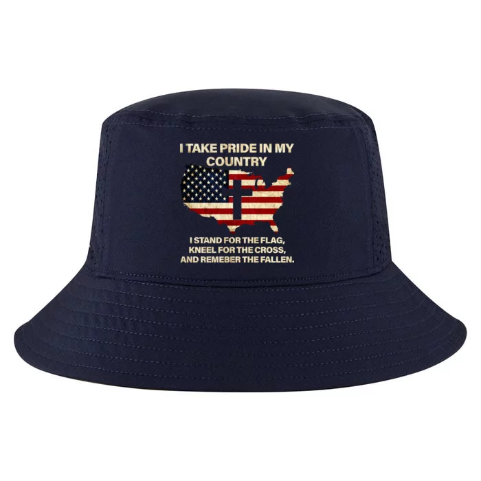 Take Pride In My Country Cool Comfort Performance Bucket Hat