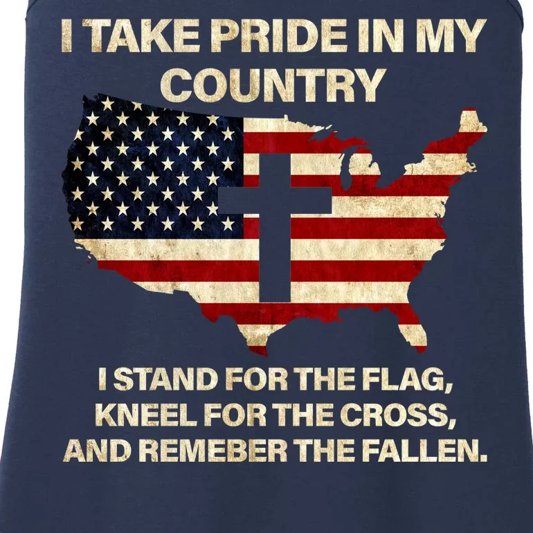 Take Pride In My Country Ladies Essential Tank