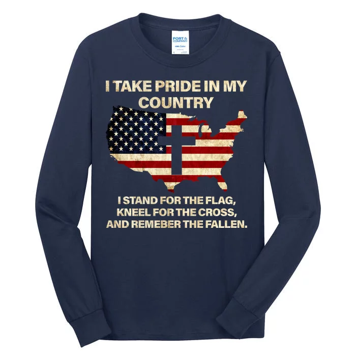 Take Pride In My Country Tall Long Sleeve T-Shirt