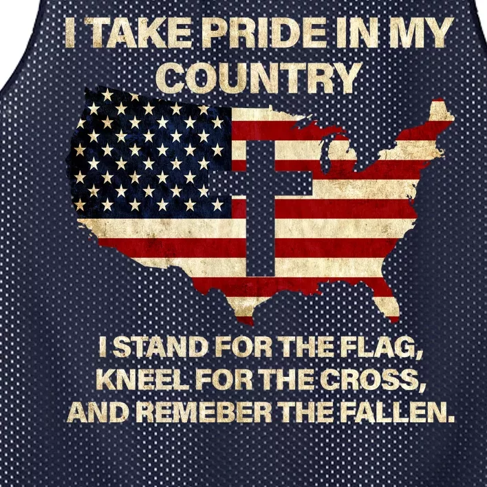 Take Pride In My Country Mesh Reversible Basketball Jersey Tank