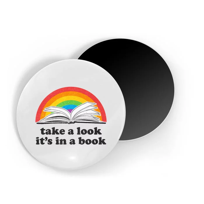 Take A Look Its In A Book Retro Inspired Reading Rainbow Magnet