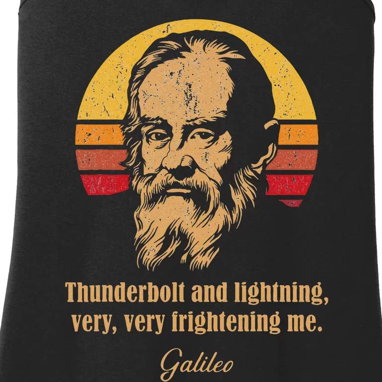 Thunderbolt and lightning Galileo Astronomy Meme Ladies Essential Tank