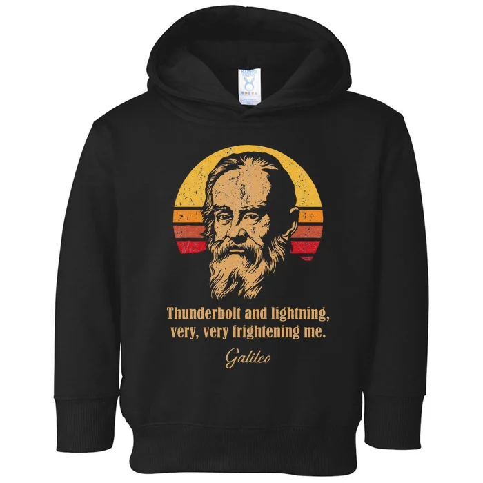 Thunderbolt and lightning Galileo Astronomy Meme Toddler Hoodie