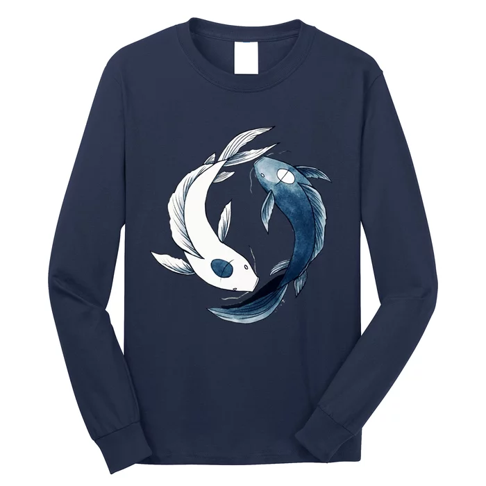 Tui And La Yin &Amp; Yang Koi Long Sleeve Shirt