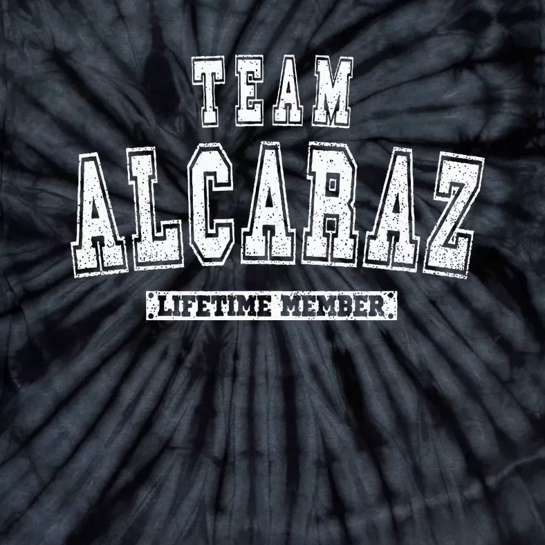 Team ALCARAZ Lifetime Member Family Last Name Tie-Dye T-Shirt