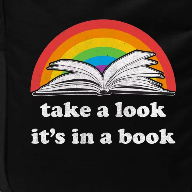 Take A Look Its In A Book Retro Inspired Reading Rainbow Impact Tech Backpack