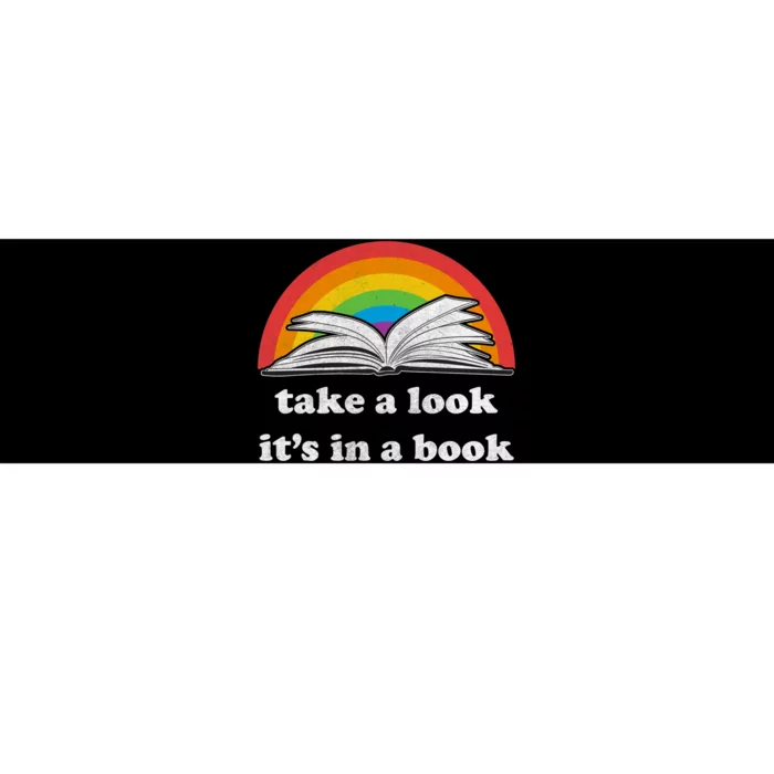 Take A Look Its In A Book Retro Inspired Reading Rainbow Bumper Sticker