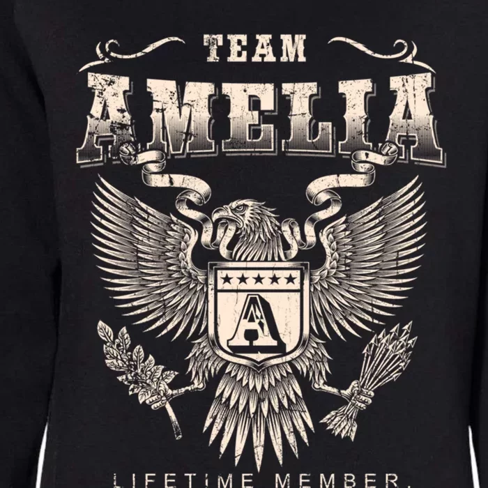 Team Amelia Lifetime Member Amelia Name Funny Gift Womens California Wash Sweatshirt