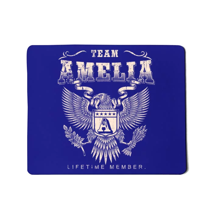 Team Amelia Lifetime Member Amelia Name Funny Gift Mousepad