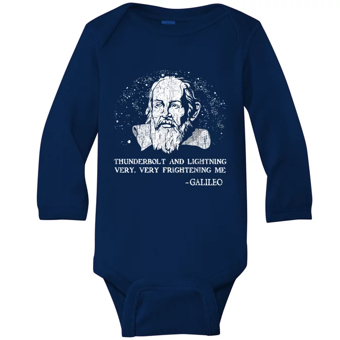 Thunderbolt And Lightning Galileo Retro Very Frightening Me Baby Long Sleeve Bodysuit