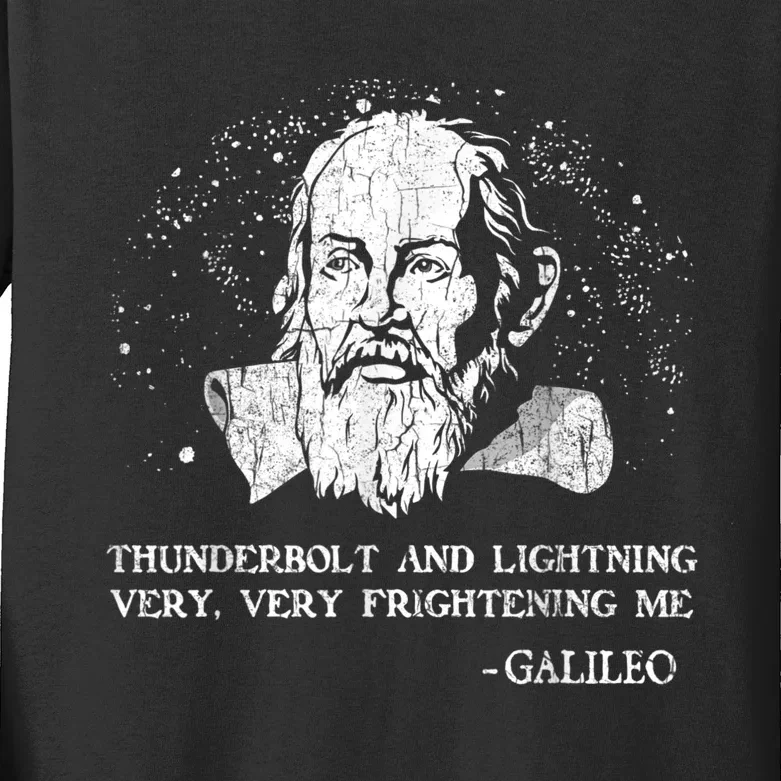 Thunderbolt And Lightning Galileo Retro Very Frightening Me Kids Long Sleeve Shirt