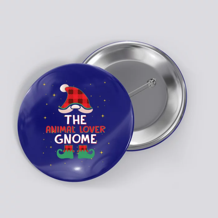 The Animal Lover Gnome Matching Group Christmas Holiday Gift Button