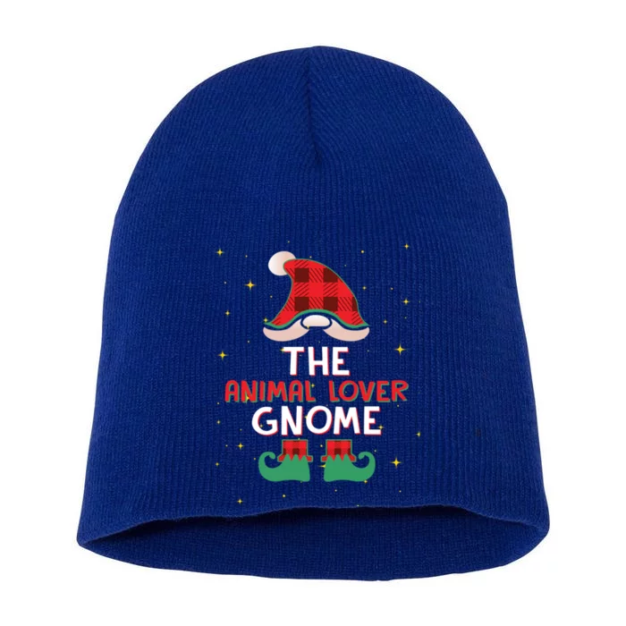 The Animal Lover Gnome Matching Group Christmas Holiday Gift Short Acrylic Beanie