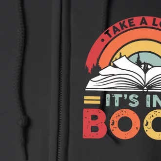 Take A Look Its In A Book Full Zip Hoodie