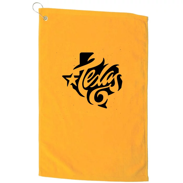 Texas Artistic Logo Platinum Collection Golf Towel