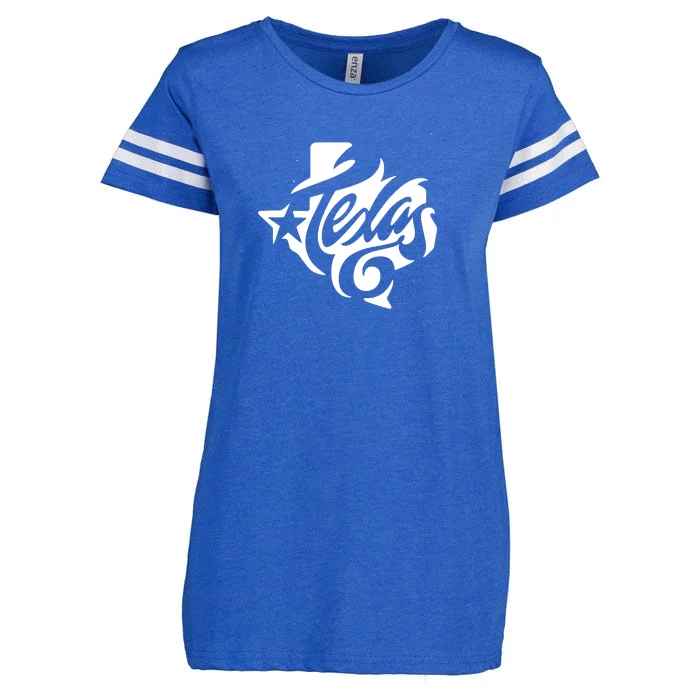 Texas Artistic Logo Enza Ladies Jersey Football T-Shirt