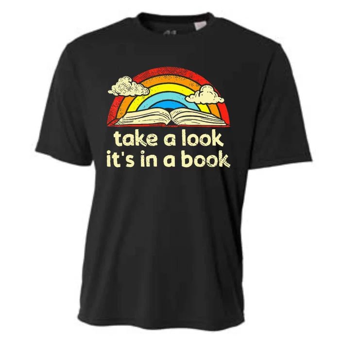 Take A Look ItS In A Book Reading Cooling Performance Crew T-Shirt