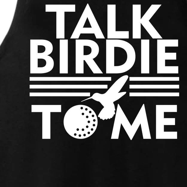 Talk Birdie To Me Ladies Tri-Blend Wicking Tank