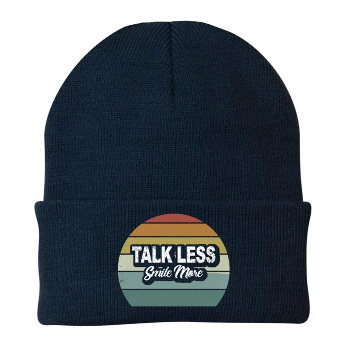 Talk Less Smile More Knit Cap Winter Beanie