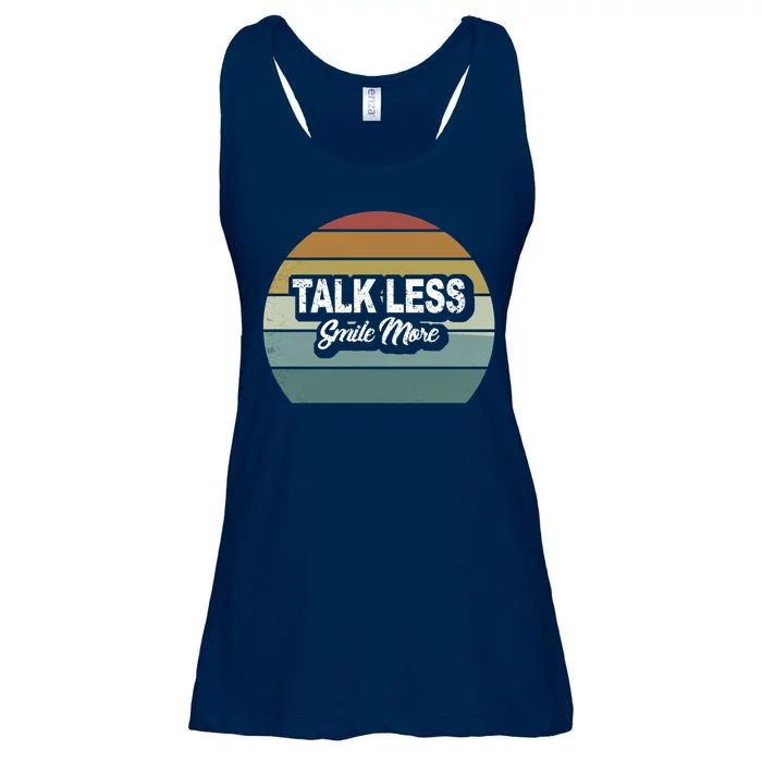 Talk Less Smile More Ladies Essential Flowy Tank