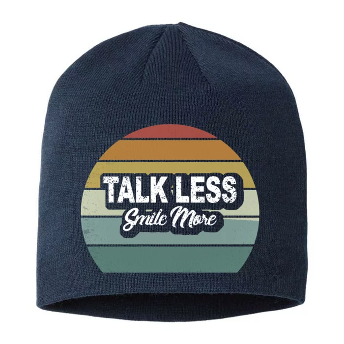 Talk Less Smile More 8 1/2in Sustainable Knit Beanie