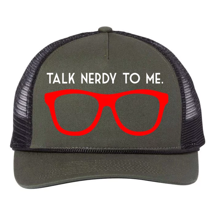 Talk Nerdy To Me Retro Rope Trucker Hat Cap