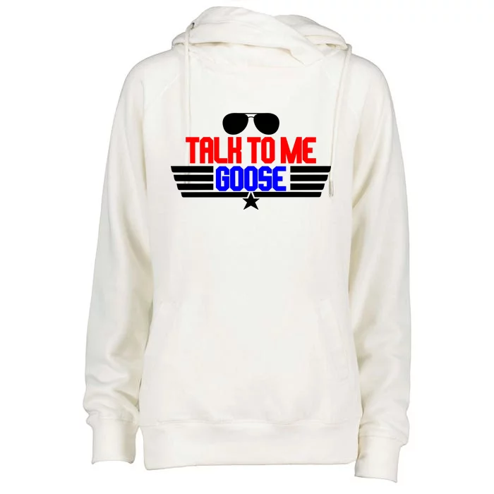 Talk To Me Goose Womens Funnel Neck Pullover Hood