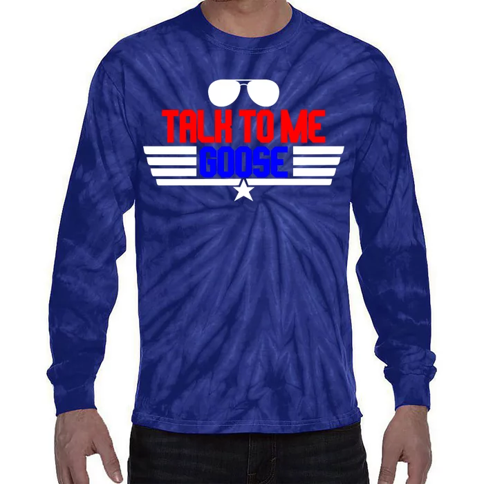 Talk To Me Goose Tie-Dye Long Sleeve Shirt