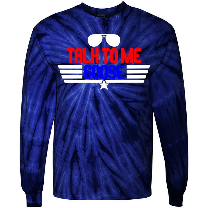 Talk To Me Goose Tie-Dye Long Sleeve Shirt