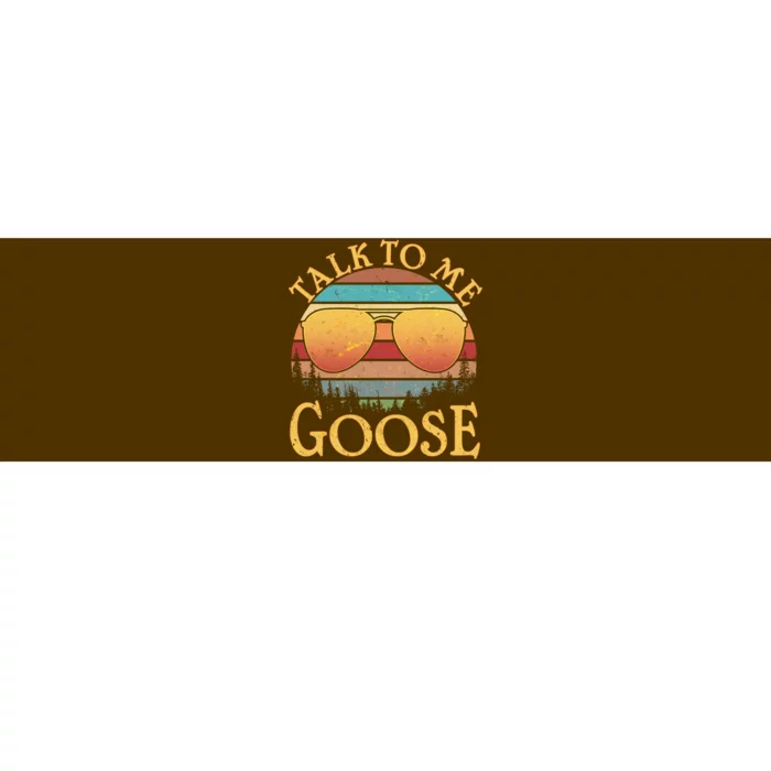 Talk To Me Goose Vintage Sunset Bumper Sticker