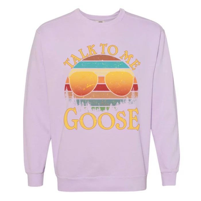 Talk To Me Goose Vintage Sunset Garment-Dyed Sweatshirt