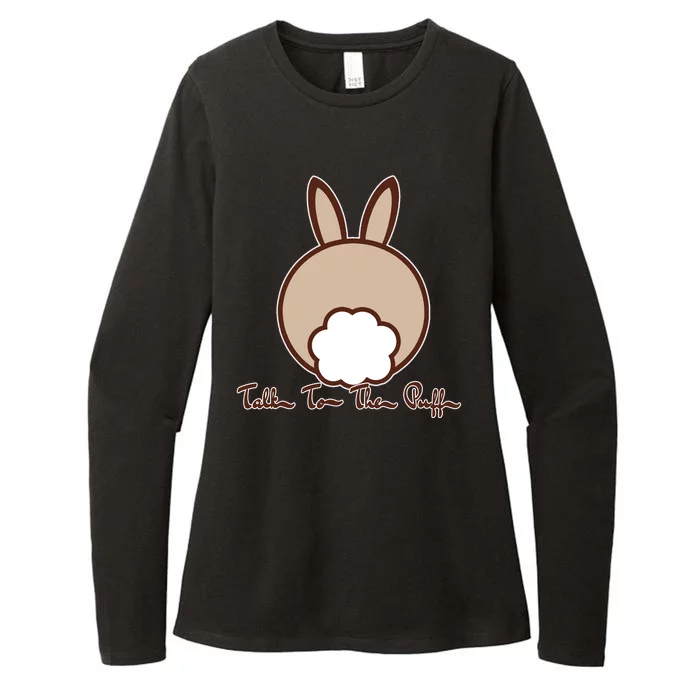 Talk To The Puff Funny Easter Bunny Womens CVC Long Sleeve Shirt