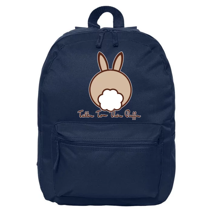 Talk To The Puff Funny Easter Bunny 16 in Basic Backpack