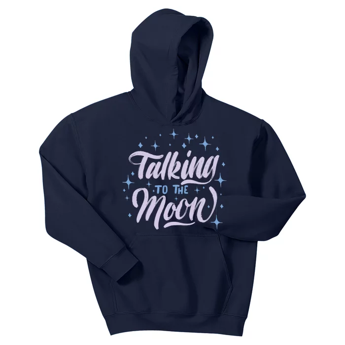 Talking To The Moon Kids Hoodie