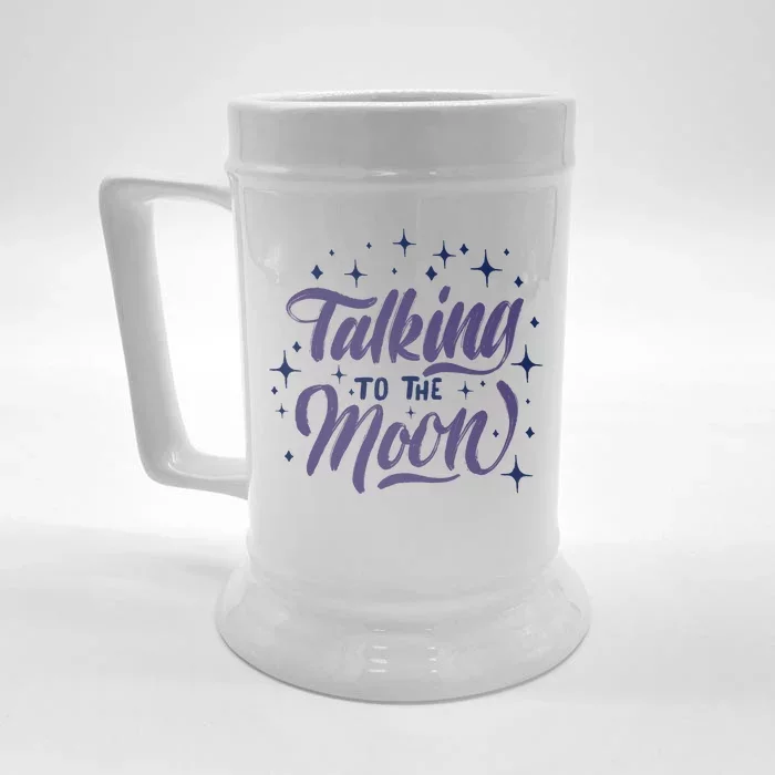 Talking To The Moon Front & Back Beer Stein