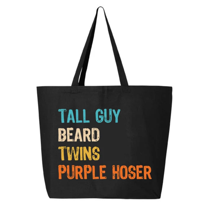 Tall Guy Beard Twins Purple Hoser 25L Jumbo Tote