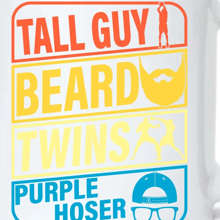 Tall Guy Beard Twins Purple Hoser Funny Black Color Changing Mug