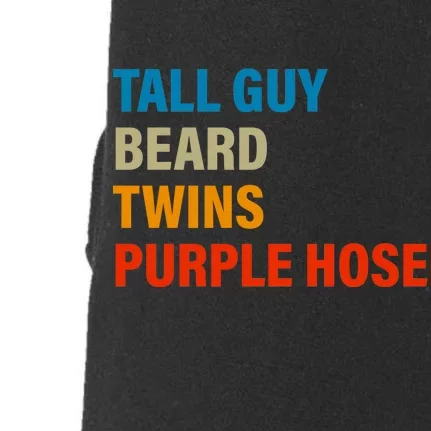 Tall Guy Beard Twins Purple Hoser Funny Meme Doggie 3-End Fleece Hoodie