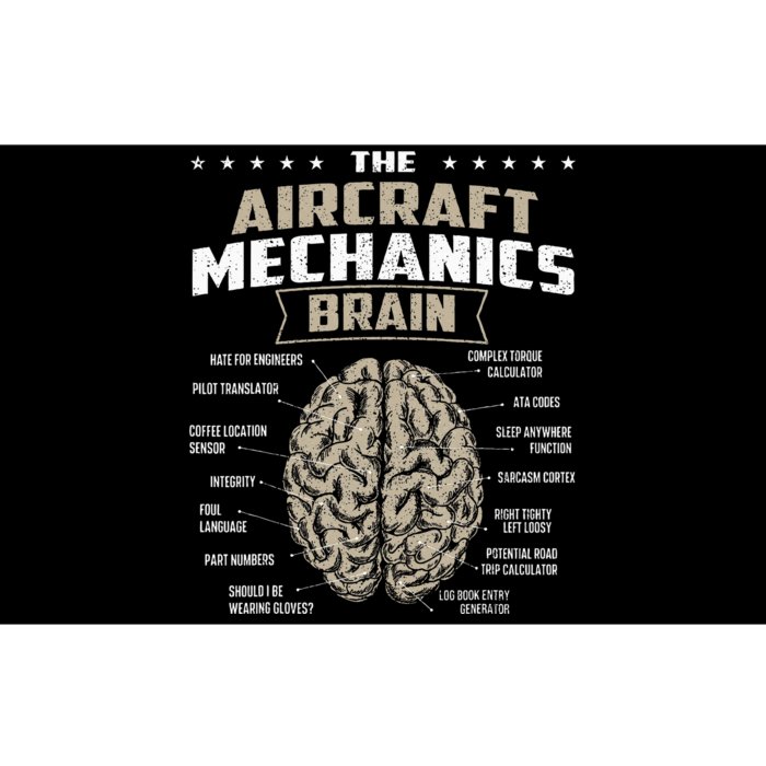 The Aircraft Mechanics Brain Airplane Maintenance Aviation Bumper Sticker