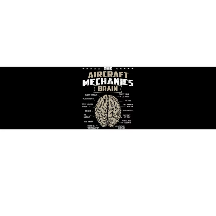 The Aircraft Mechanics Brain Airplane Maintenance Aviation Bumper Sticker