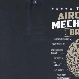 The Aircraft Mechanics Brain Airplane Maintenance Aviation Softstyle Adult Sport Polo