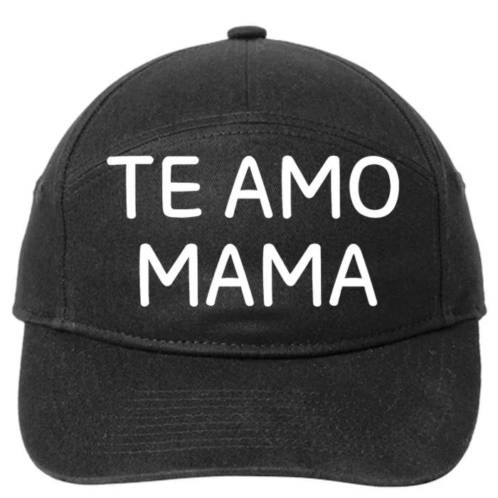 Te Amo Mama 7-Panel Snapback Hat