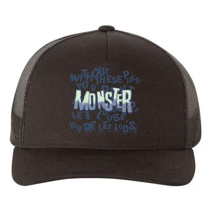 The Automatic Monster Scary Halloween Verse Lyrics Yupoong Adult 5-Panel Trucker Hat