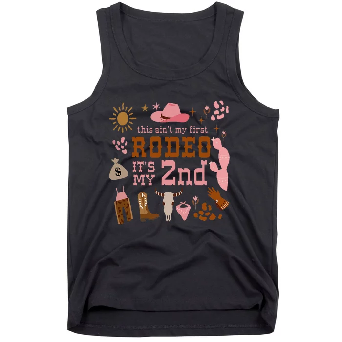 This AinT My First Rodeo Its My 2nd Girl Birthday Outfit Tank Top