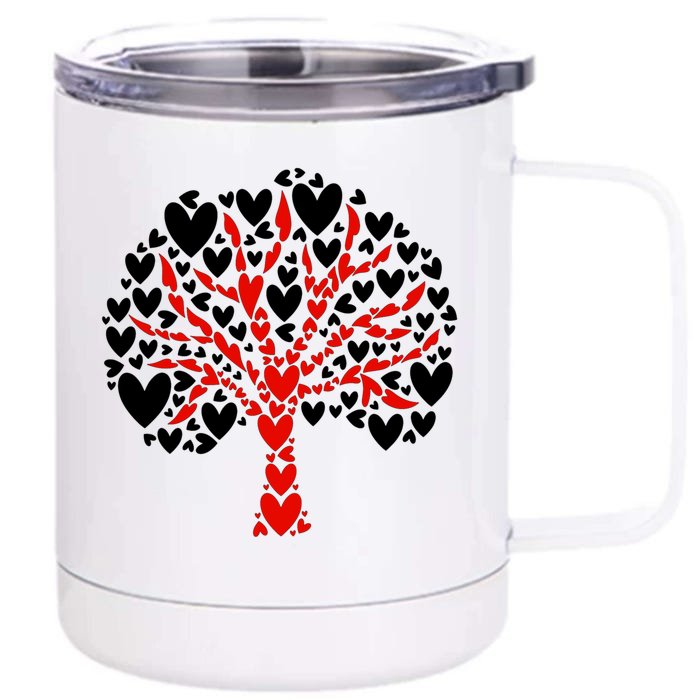 Trees Are My Valentine I Love Trees Outdoor Nature Garden Gift Front & Back 12oz Stainless Steel Tumbler Cup