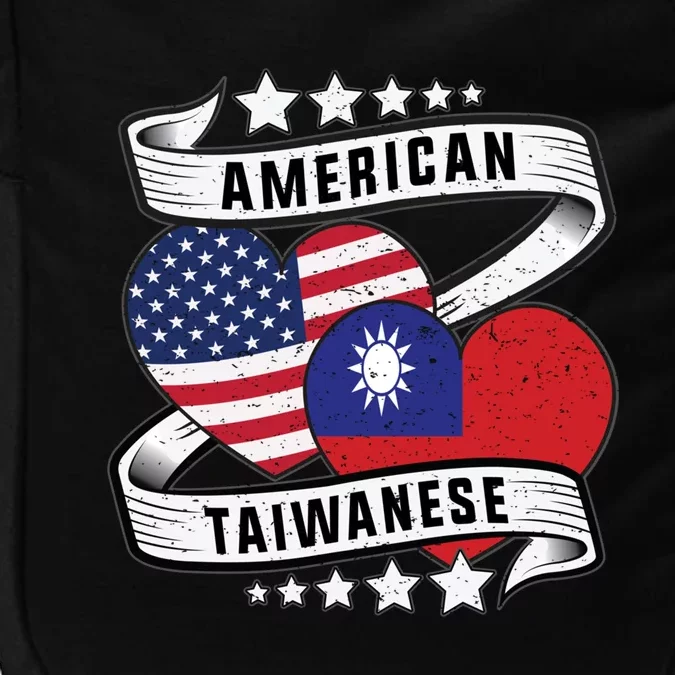 Taiwanese American Meaningful Gift Half Taiwanese Half American Flag Gift Impact Tech Backpack