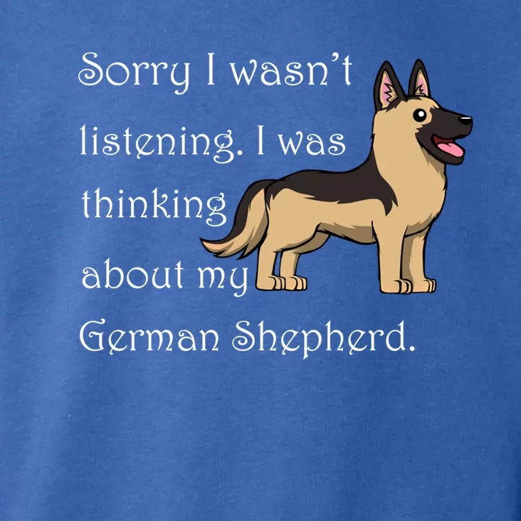 Thinking About My Ger Shepherd Cute Dog Meaningful Gift Toddler Hoodie